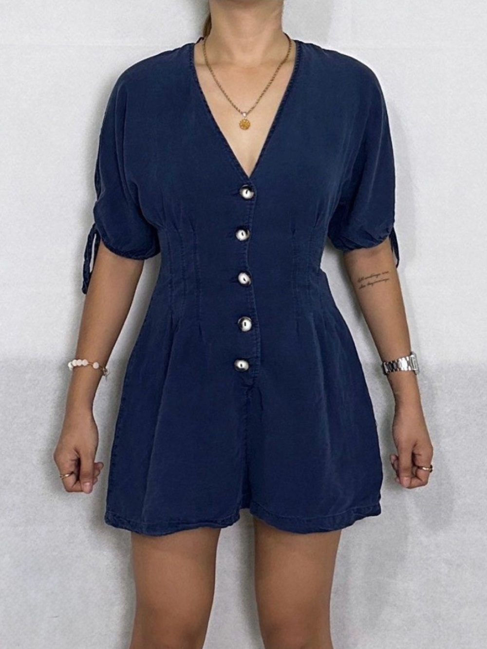 ZARA Blue Romper